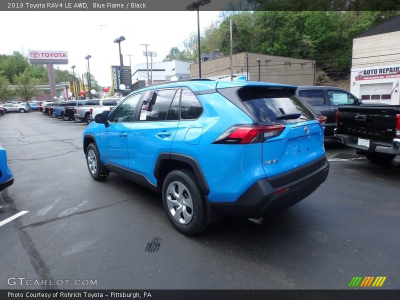 Blue Flame / Black 2019 Toyota RAV4 LE AWD