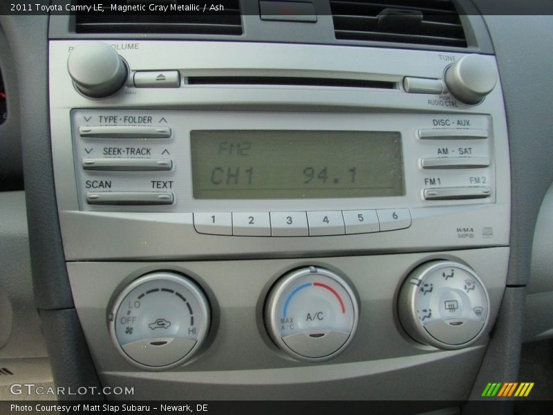 Magnetic Gray Metallic / Ash 2011 Toyota Camry LE