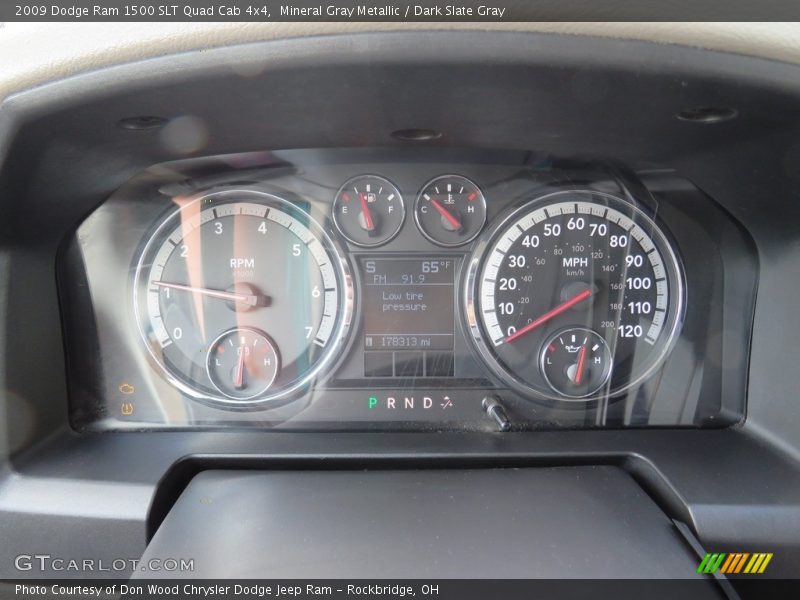 Mineral Gray Metallic / Dark Slate Gray 2009 Dodge Ram 1500 SLT Quad Cab 4x4