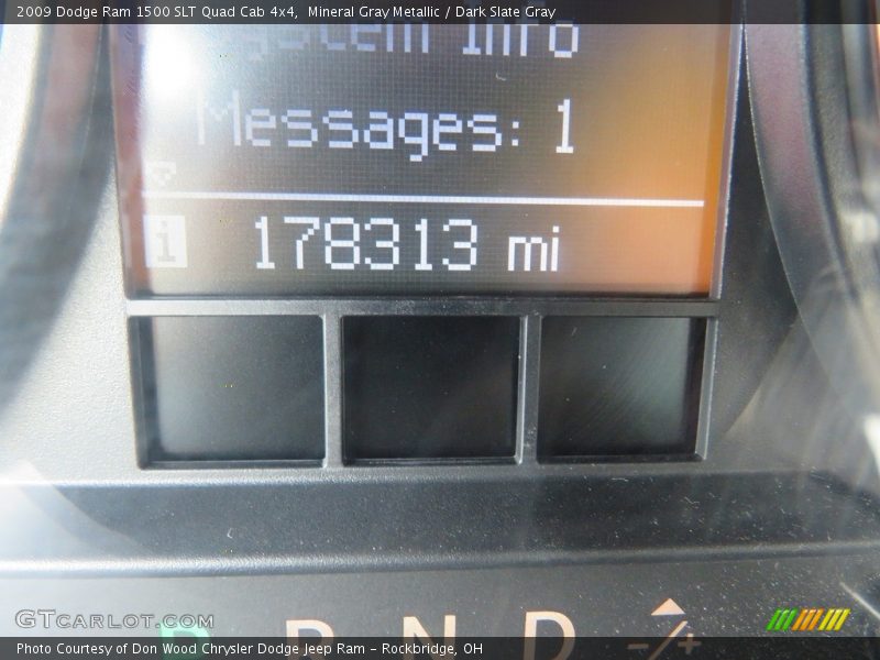 Mineral Gray Metallic / Dark Slate Gray 2009 Dodge Ram 1500 SLT Quad Cab 4x4