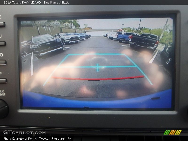 Blue Flame / Black 2019 Toyota RAV4 LE AWD