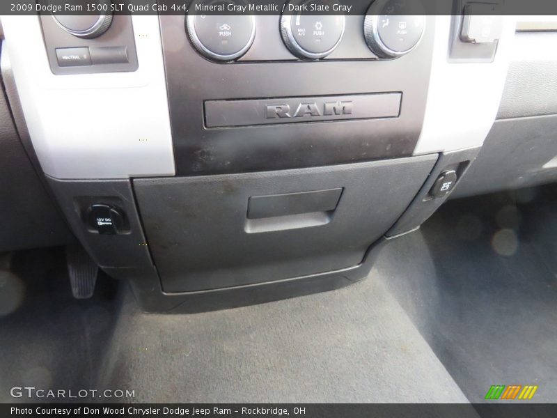 Mineral Gray Metallic / Dark Slate Gray 2009 Dodge Ram 1500 SLT Quad Cab 4x4