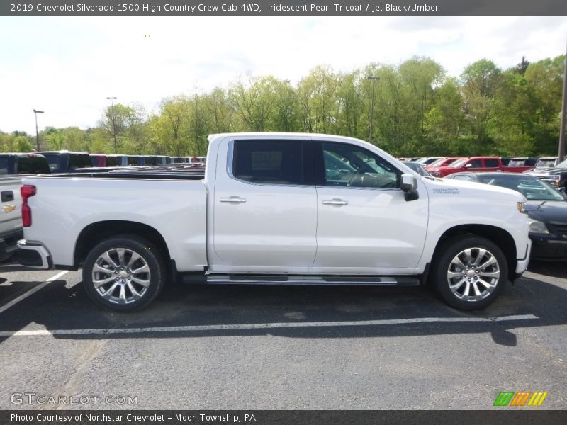 Iridescent Pearl Tricoat / Jet Black/Umber 2019 Chevrolet Silverado 1500 High Country Crew Cab 4WD