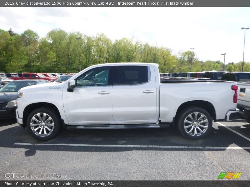 Iridescent Pearl Tricoat / Jet Black/Umber 2019 Chevrolet Silverado 1500 High Country Crew Cab 4WD