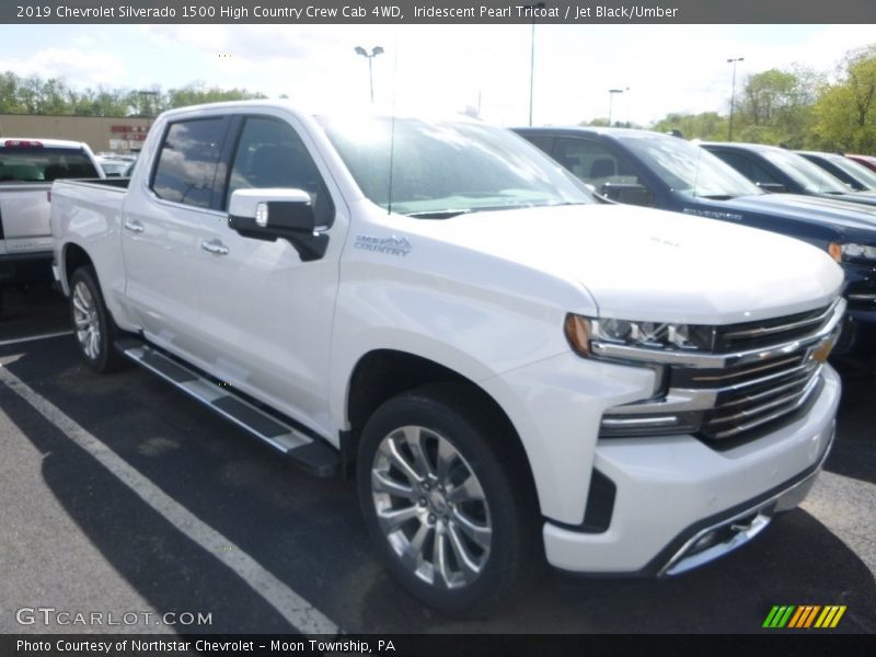 Iridescent Pearl Tricoat / Jet Black/Umber 2019 Chevrolet Silverado 1500 High Country Crew Cab 4WD