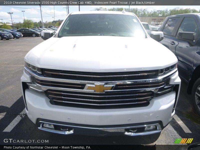Iridescent Pearl Tricoat / Jet Black/Umber 2019 Chevrolet Silverado 1500 High Country Crew Cab 4WD