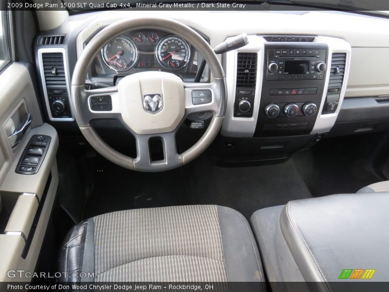 Mineral Gray Metallic / Dark Slate Gray 2009 Dodge Ram 1500 SLT Quad Cab 4x4