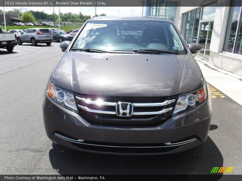 Modern Steel Metallic / Gray 2016 Honda Odyssey EX-L
