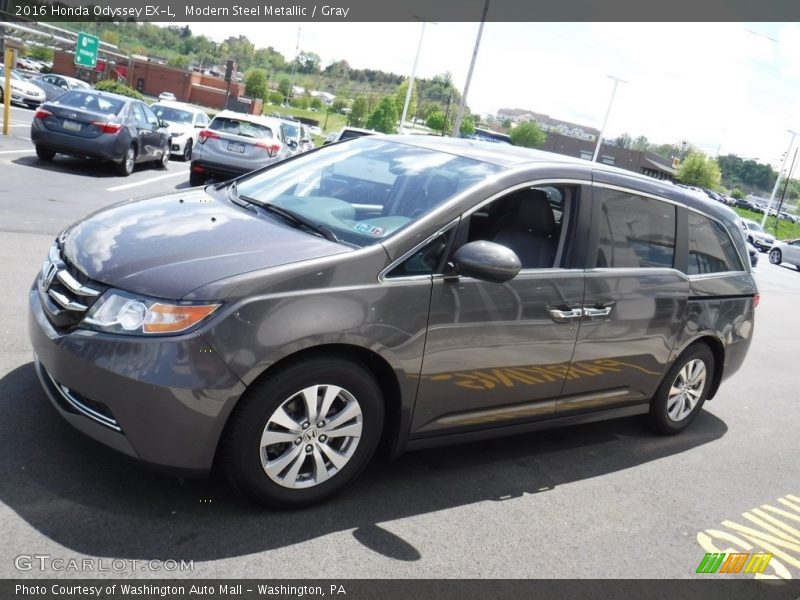 Modern Steel Metallic / Gray 2016 Honda Odyssey EX-L