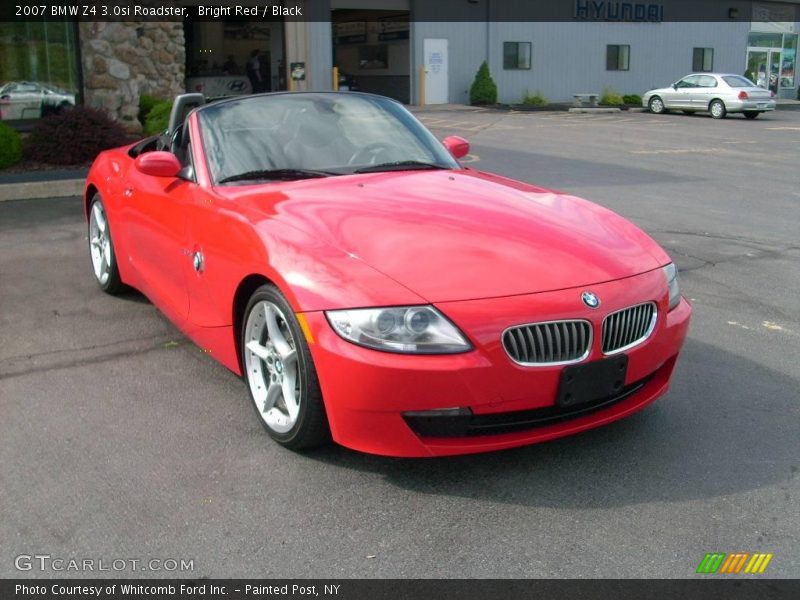 Bright Red / Black 2007 BMW Z4 3.0si Roadster