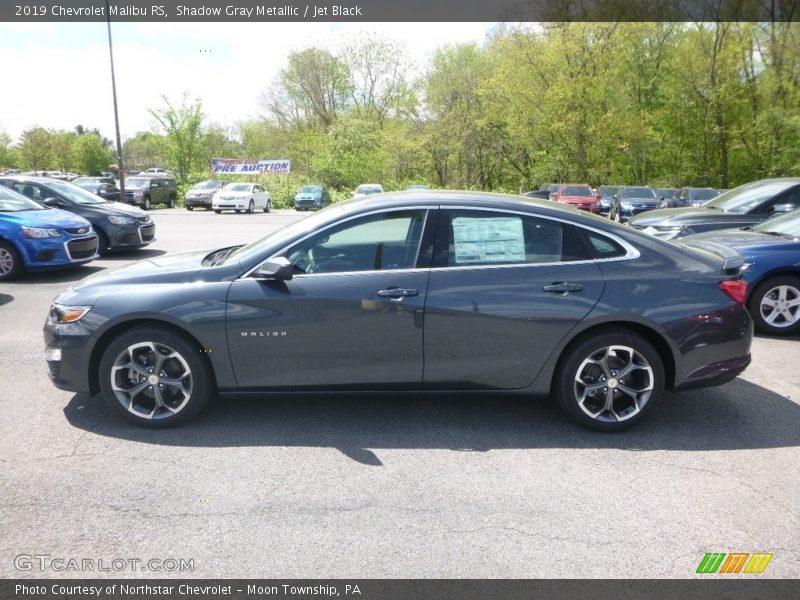Shadow Gray Metallic / Jet Black 2019 Chevrolet Malibu RS