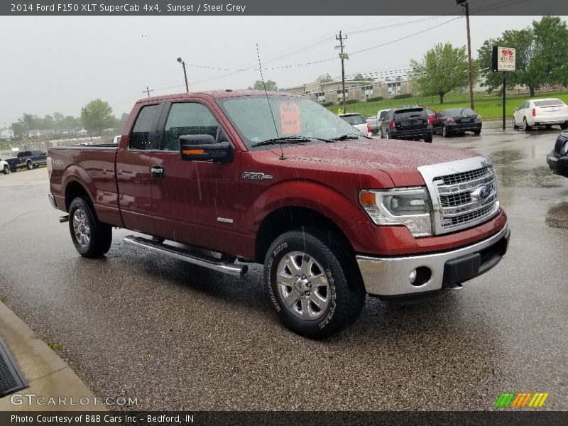 Sunset / Steel Grey 2014 Ford F150 XLT SuperCab 4x4