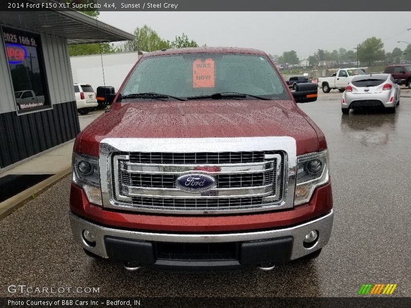 Sunset / Steel Grey 2014 Ford F150 XLT SuperCab 4x4