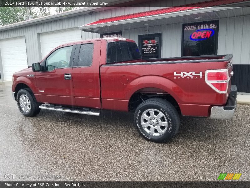 Sunset / Steel Grey 2014 Ford F150 XLT SuperCab 4x4