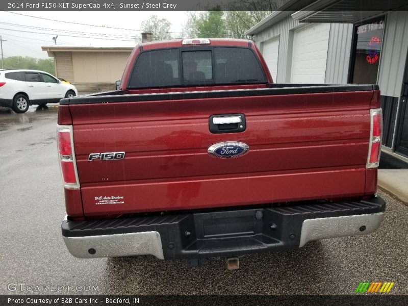 Sunset / Steel Grey 2014 Ford F150 XLT SuperCab 4x4