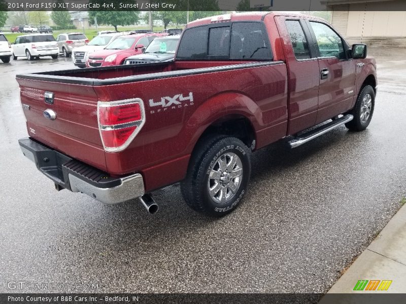 Sunset / Steel Grey 2014 Ford F150 XLT SuperCab 4x4
