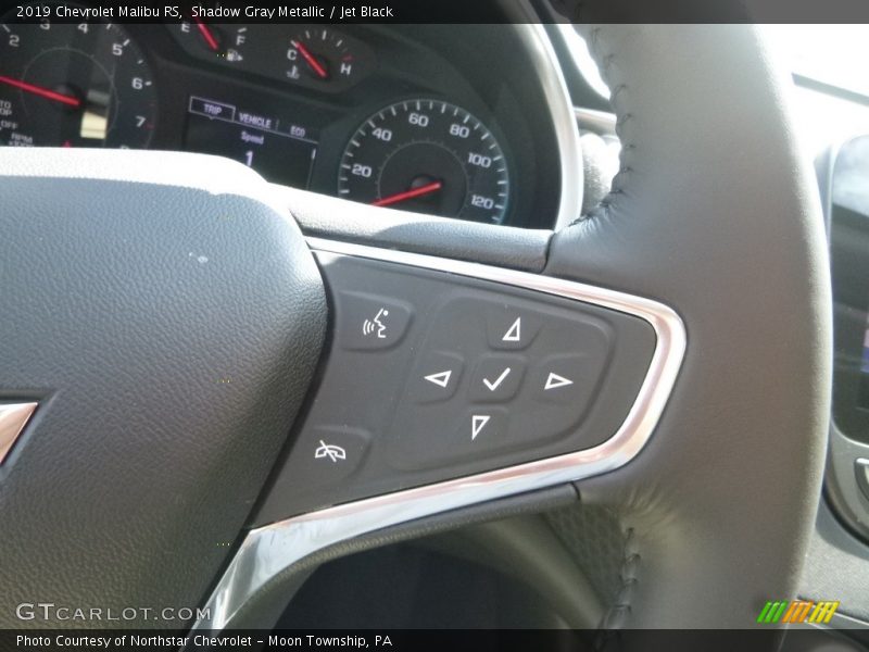 Shadow Gray Metallic / Jet Black 2019 Chevrolet Malibu RS