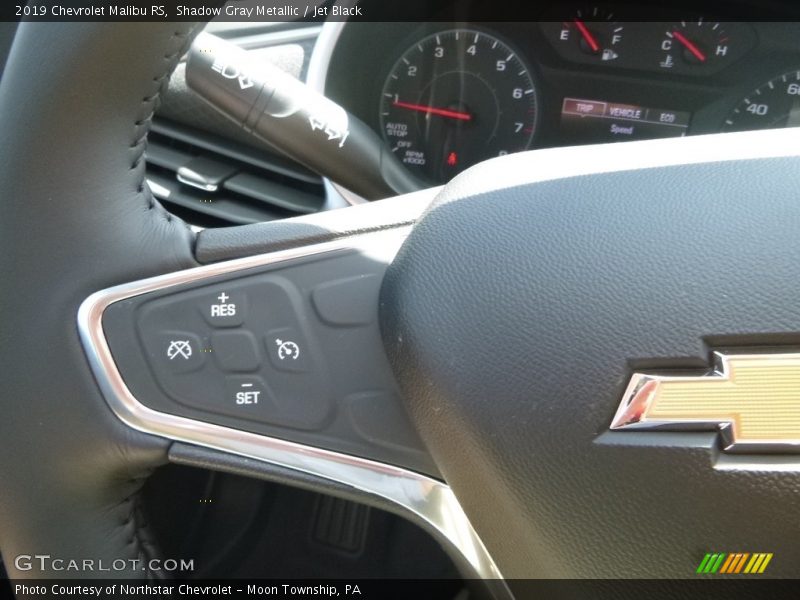 Shadow Gray Metallic / Jet Black 2019 Chevrolet Malibu RS