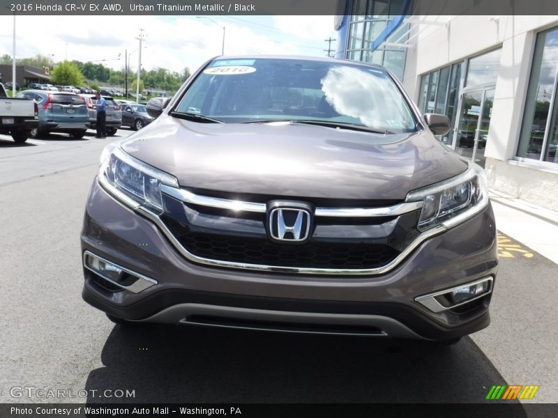 Urban Titanium Metallic / Black 2016 Honda CR-V EX AWD