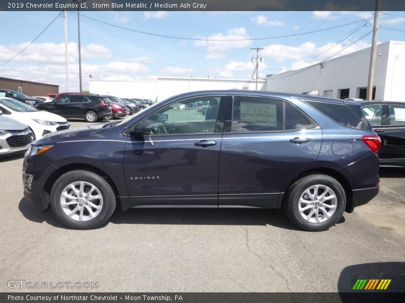 Storm Blue Metallic / Medium Ash Gray 2019 Chevrolet Equinox LS