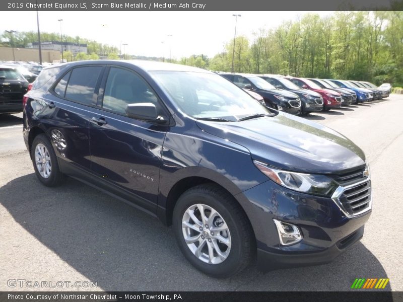 Storm Blue Metallic / Medium Ash Gray 2019 Chevrolet Equinox LS