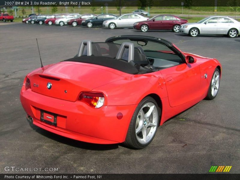 Bright Red / Black 2007 BMW Z4 3.0si Roadster