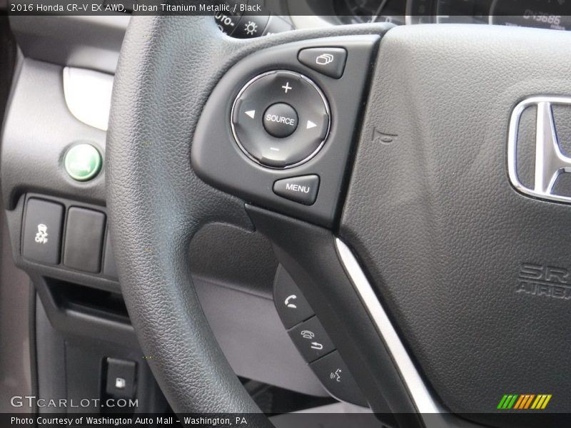 Urban Titanium Metallic / Black 2016 Honda CR-V EX AWD