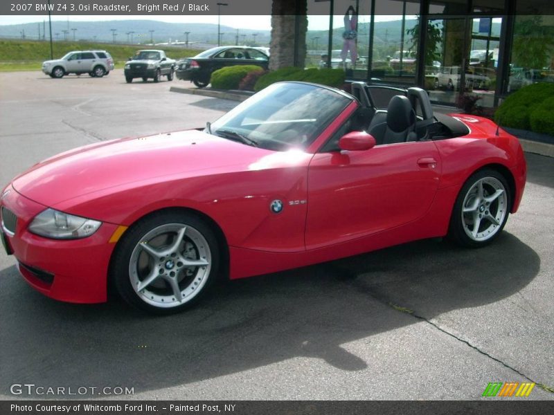 Bright Red / Black 2007 BMW Z4 3.0si Roadster