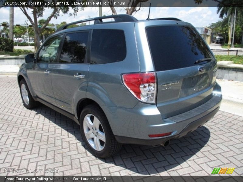 Sage Green Metallic / Platinum 2010 Subaru Forester 2.5 X Limited
