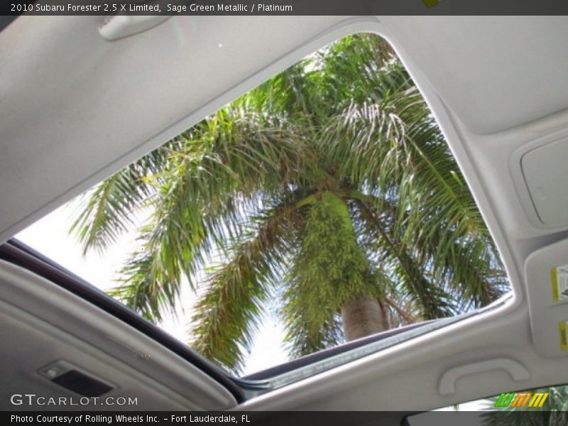 Sage Green Metallic / Platinum 2010 Subaru Forester 2.5 X Limited