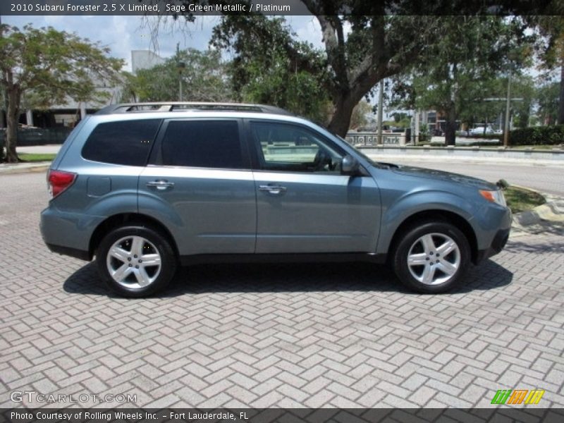 Sage Green Metallic / Platinum 2010 Subaru Forester 2.5 X Limited