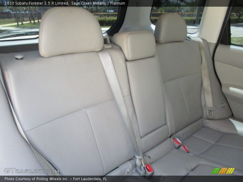 Sage Green Metallic / Platinum 2010 Subaru Forester 2.5 X Limited