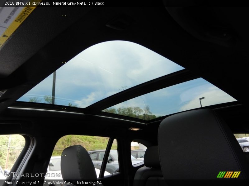 Mineral Grey Metallic / Black 2018 BMW X1 xDrive28i