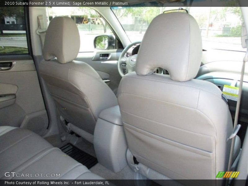 Sage Green Metallic / Platinum 2010 Subaru Forester 2.5 X Limited