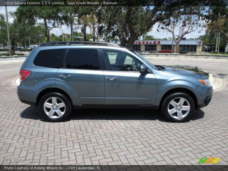 Sage Green Metallic / Platinum 2010 Subaru Forester 2.5 X Limited