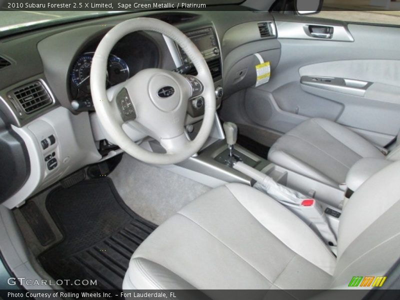 Sage Green Metallic / Platinum 2010 Subaru Forester 2.5 X Limited