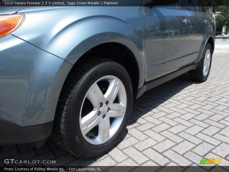 Sage Green Metallic / Platinum 2010 Subaru Forester 2.5 X Limited