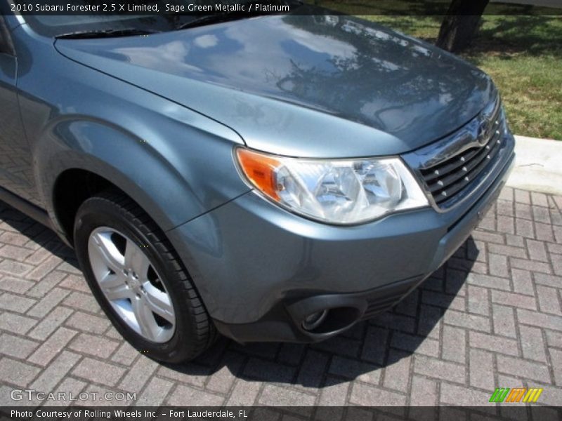 Sage Green Metallic / Platinum 2010 Subaru Forester 2.5 X Limited
