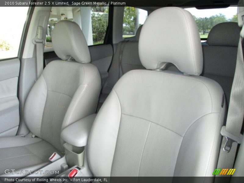 Sage Green Metallic / Platinum 2010 Subaru Forester 2.5 X Limited
