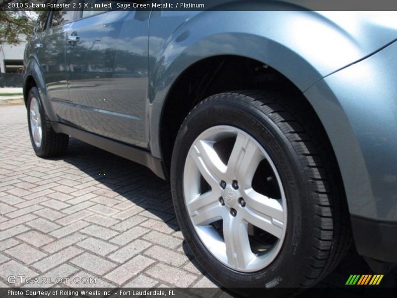 Sage Green Metallic / Platinum 2010 Subaru Forester 2.5 X Limited