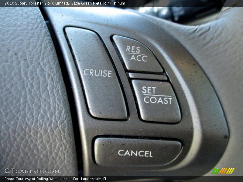 Sage Green Metallic / Platinum 2010 Subaru Forester 2.5 X Limited