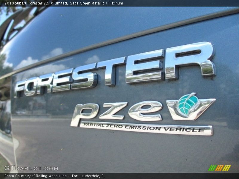 Sage Green Metallic / Platinum 2010 Subaru Forester 2.5 X Limited