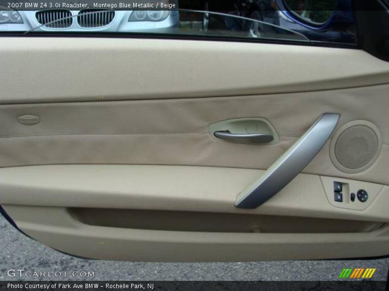 Montego Blue Metallic / Beige 2007 BMW Z4 3.0i Roadster