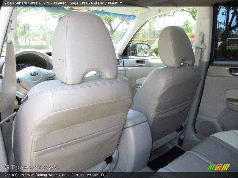 Sage Green Metallic / Platinum 2010 Subaru Forester 2.5 X Limited