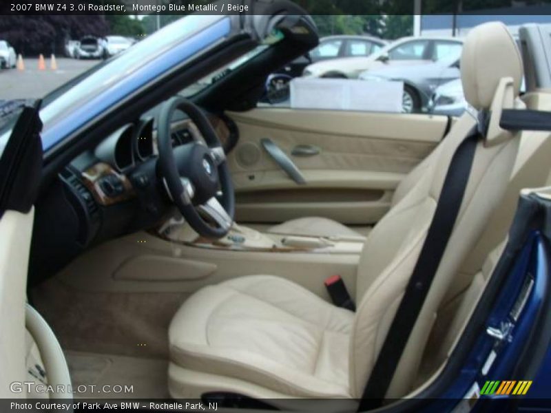 Montego Blue Metallic / Beige 2007 BMW Z4 3.0i Roadster