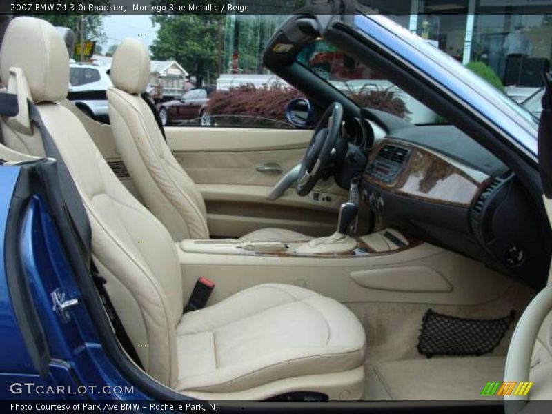 Montego Blue Metallic / Beige 2007 BMW Z4 3.0i Roadster
