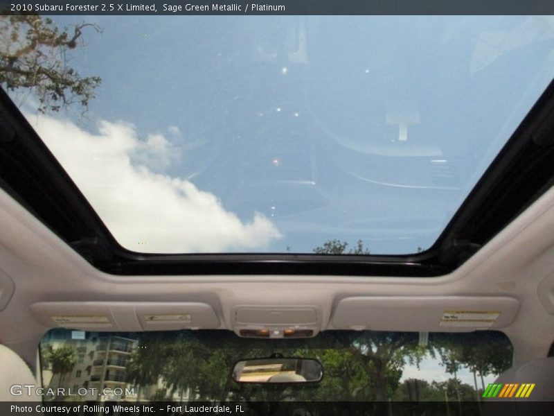 Sage Green Metallic / Platinum 2010 Subaru Forester 2.5 X Limited