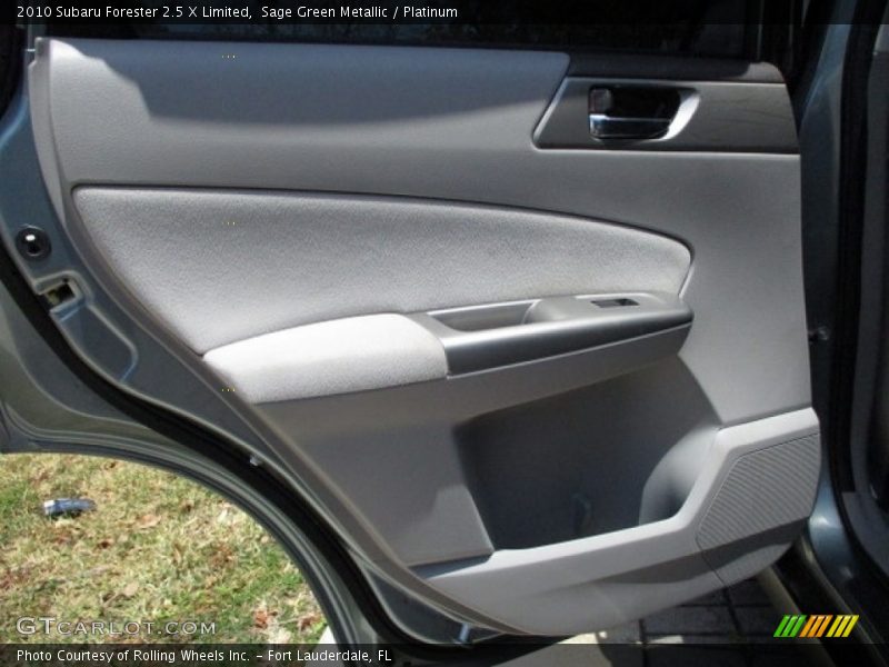 Sage Green Metallic / Platinum 2010 Subaru Forester 2.5 X Limited