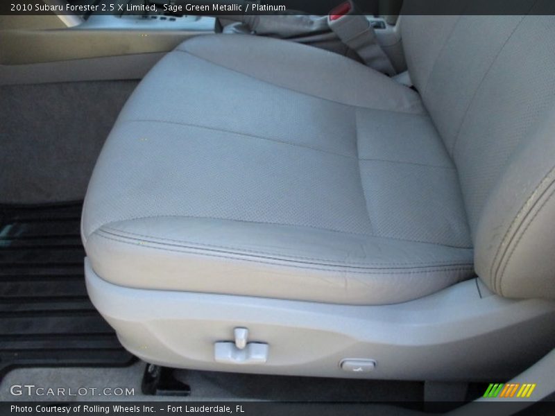 Sage Green Metallic / Platinum 2010 Subaru Forester 2.5 X Limited