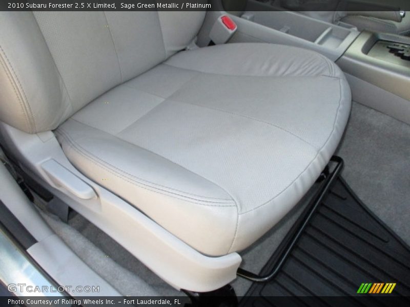 Sage Green Metallic / Platinum 2010 Subaru Forester 2.5 X Limited